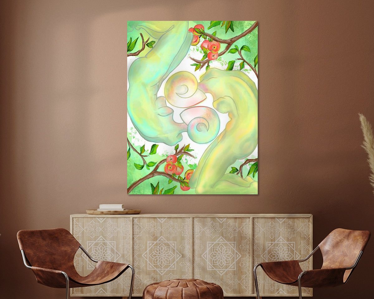 Example of the artwork in a room