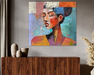 Vrouw En Kleuren van Kunst Kriebels