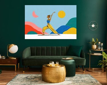 Example of the artwork in a room
