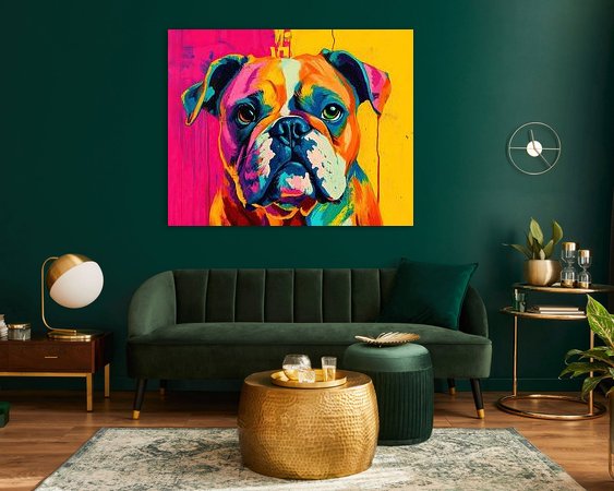 Example of the artwork in a room