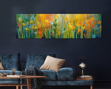 Vrolijke Bloemen in Blauw van I ❤ Bloemen