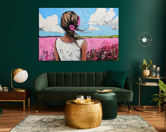 Example of the artwork in a room