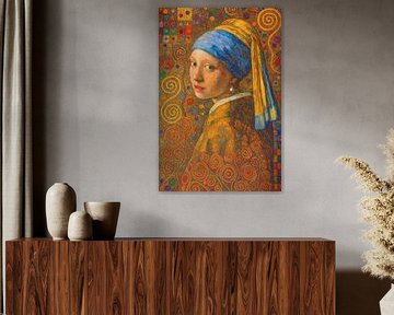 Peinture de la Fille à l'Oreille de Perle