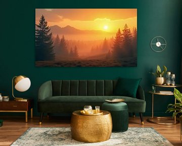 La gloire du matin dans la nature. sur AVC Art Studio
