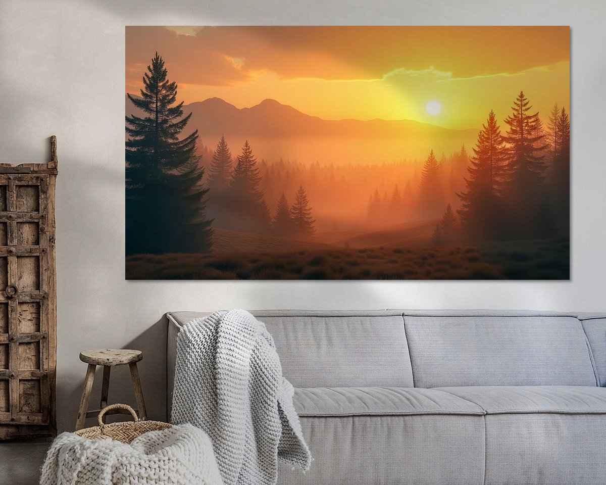 Example of the artwork in a room