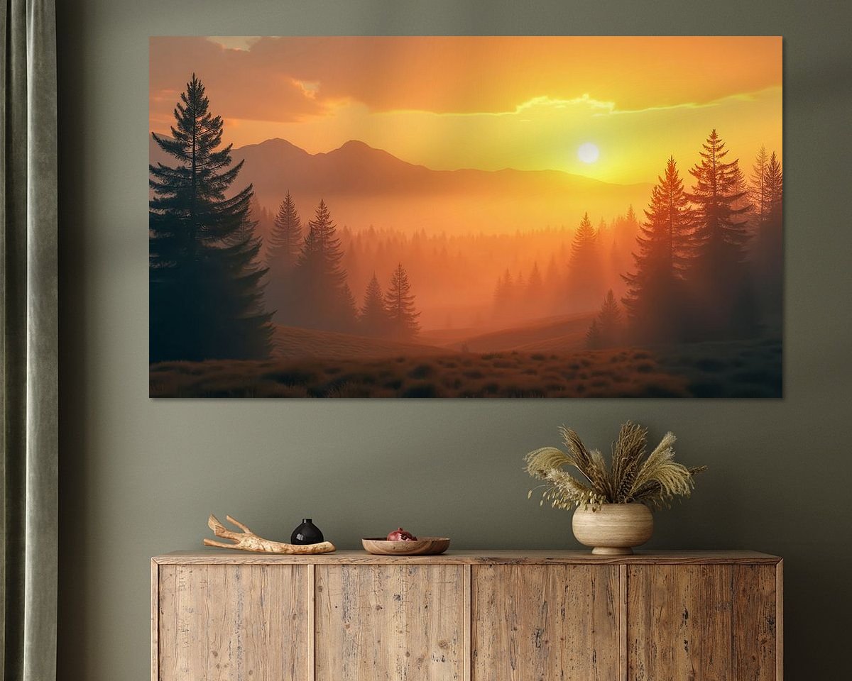 Example of the artwork in a room