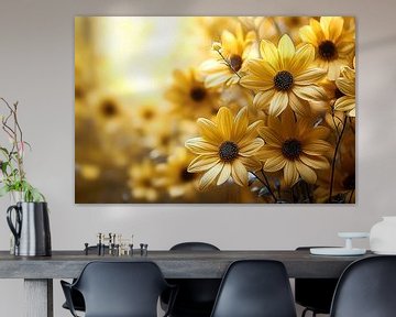 Zonnige bloemen in bloei van Imperial Art House