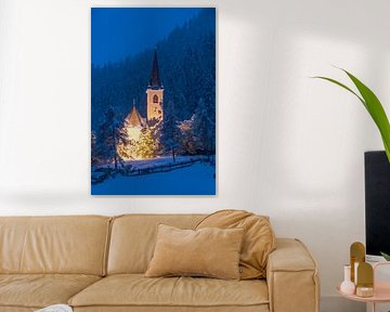 Bedevaartskerk Maria Schnee in Kalkstein, Innervillgraten, Villgratental van Christian Müringer
