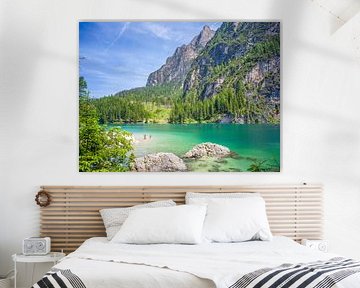 Le lac Prags Wildsee en été