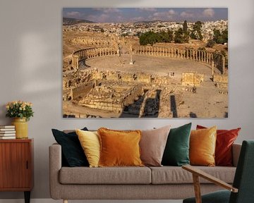 Archeologische site van Jerash van Franksfotoforum