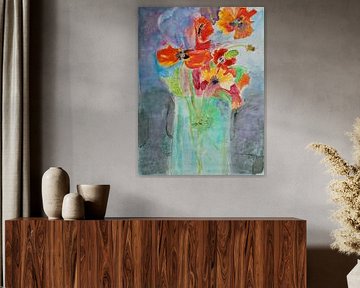Mohnblumen  in Vase