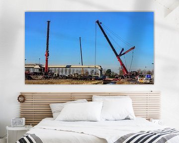 Mammoet Liebherr LTM 1750 et Demag AC700. sur Jaap van den Berg