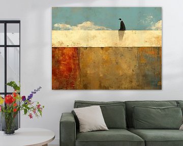 Mensfiguur Schilderij | Edge of Solitude van ARTEO Schilderijen