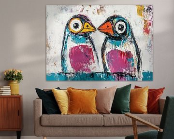 Pinguin | Bunte Pinguine