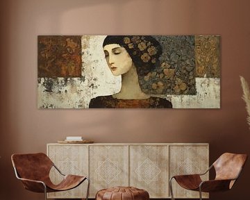 Bloemige Vrouw van Kunst Kriebels