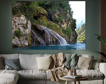 Wasserfall in der Verdon Schlucht von Flatfield
