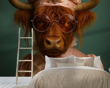 Modeportret van een Stijlvolle Hooglander