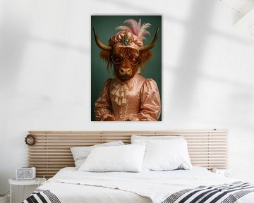 Modeportret van een Stijlvolle Hooglander van But First Framing