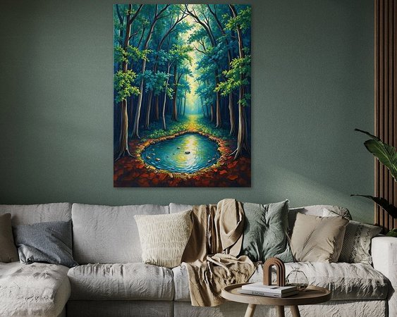 Example of the artwork in a room