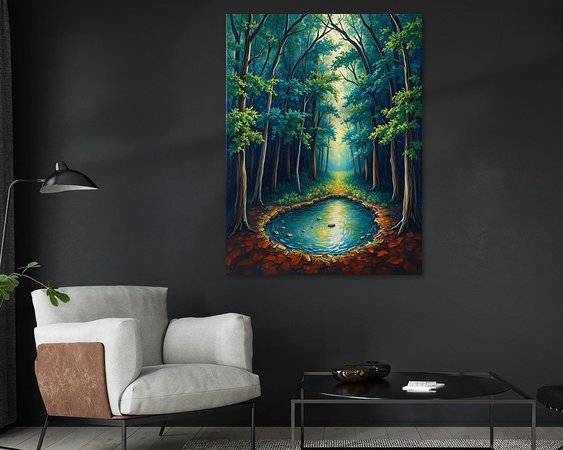 Example of the artwork in a room