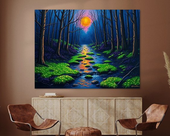 Example of the artwork in a room