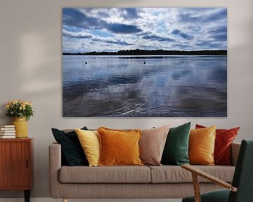 The morning sky is reflected in the lake water by Silva Wischeropp
