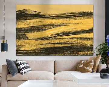 Dynamic Yellow Landscape by Modern Collection