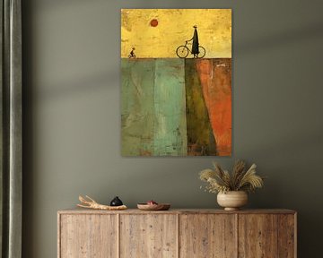 Sunset Cycle Solitude by ARTEO Paintings