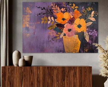 Fleurige Compositie van ARTEO Schilderijen