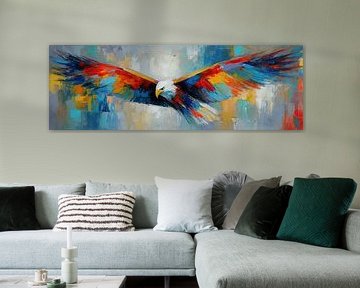 Les ailes d'un aigle puissant sur Peinture Abstraite