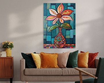 Colourful Flower and Vase Combination