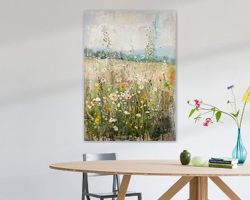Wilde Bloemen | Vrolijk Bloemen Schilderij voor Tuin van I ❤ Bloemen