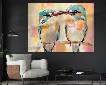 Twee vogels van Blikvanger Schilderijen