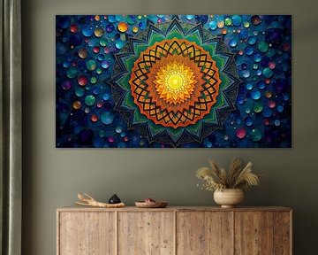 Mandala aux couleurs éclatantes