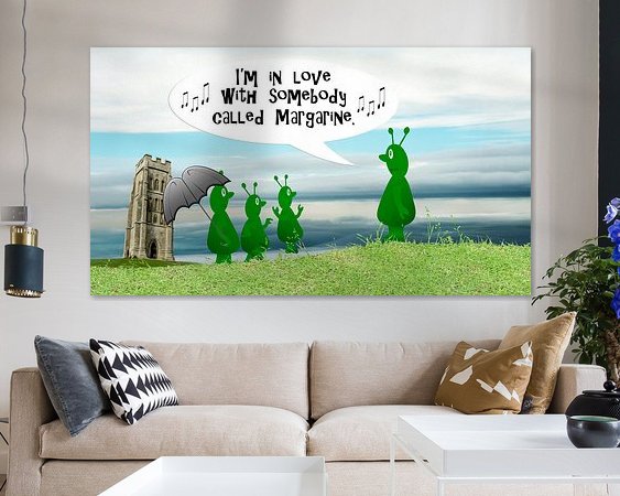 Example of the artwork in a room
