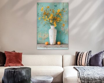 Verträumtes französisches Stillleben mit Wildblumen von Marijke Trienekens