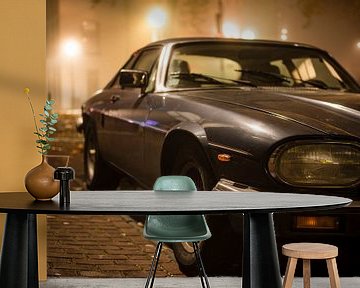 Jaguar XJS in de nacht van Sjoerd van der Wal Fotografie