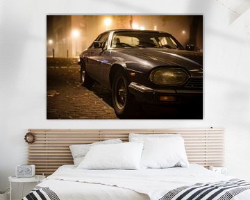 Jaguar XJS sports car at night by Sjoerd van der Wal Photography