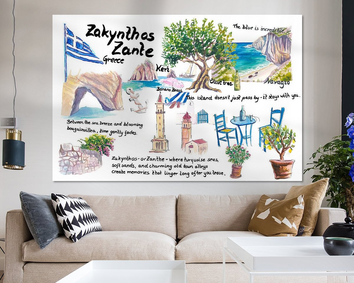 Example of the artwork in a room