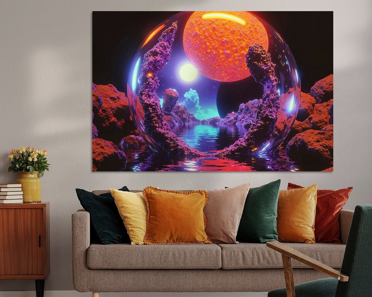 Example of the artwork in a room