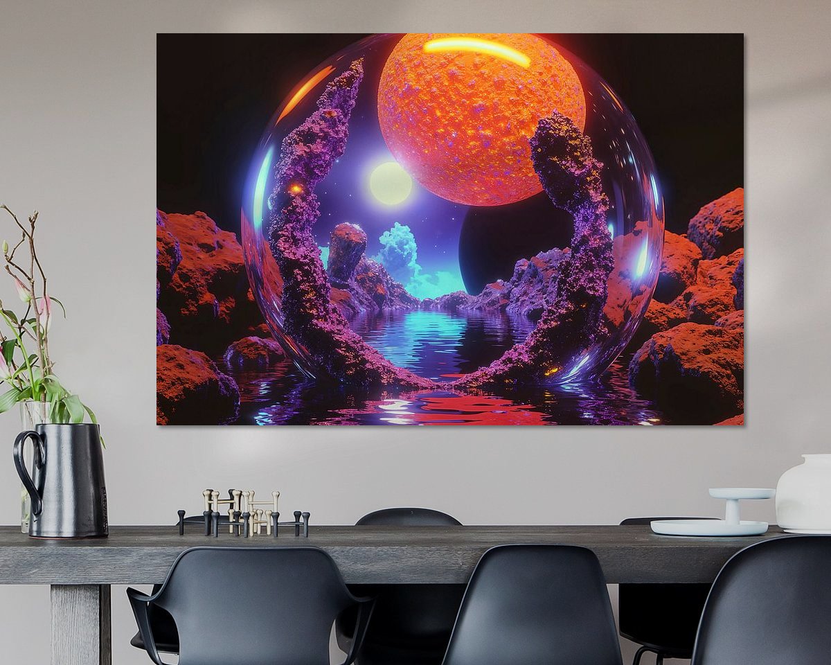 Example of the artwork in a room