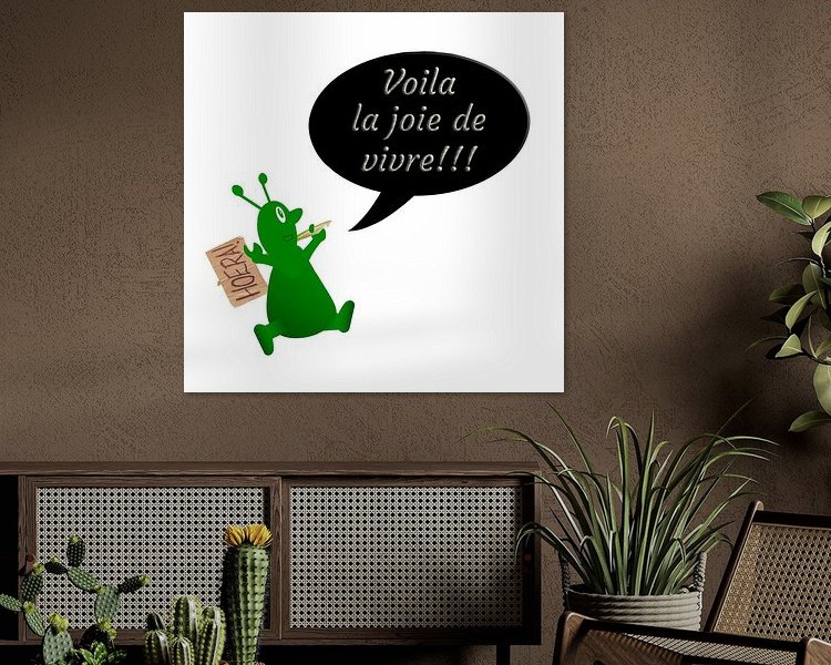 Example of the artwork in a room