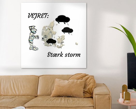 Example of the artwork in a room