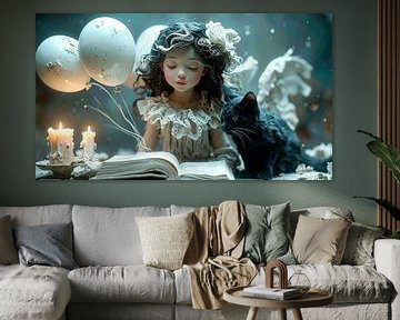 Girl reads a book... by Ans Bastiaanssen