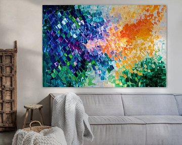 Dynamische Abstraktion in leuchtenden Farben von Art & Soul Creations