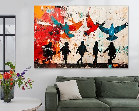 Example of the artwork in a room
