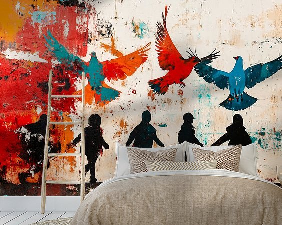 Example of the artwork in a room