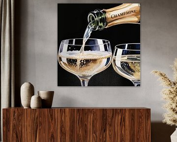 Champagner einschenken von Andreas Magnusson