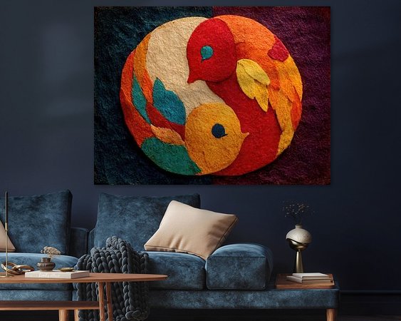 Example of the artwork in a room