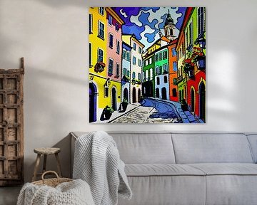 Reizen in Europa, motief 4 van zam art